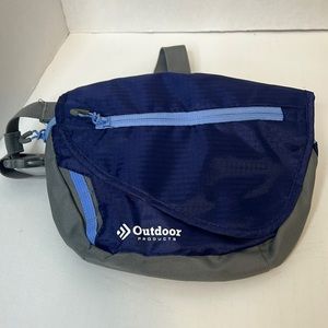 Outdoor Products Fanny Pack Purple Gray Pockets Padded